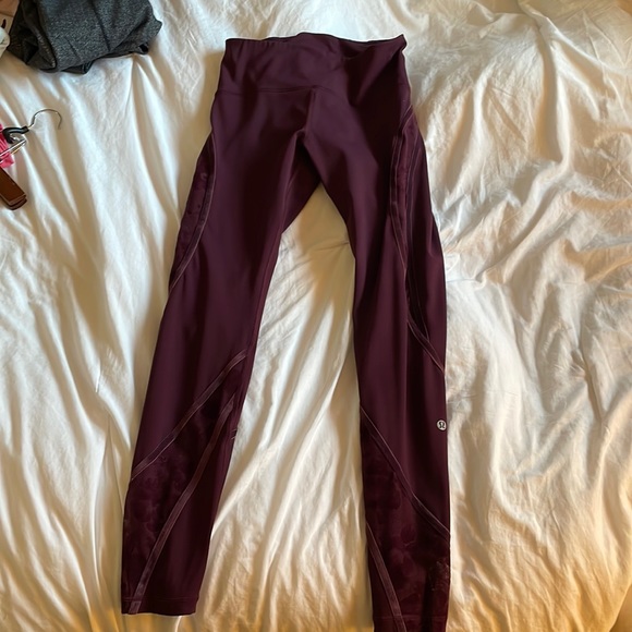 Lululemon wine red leggings - Picture 1 of 5